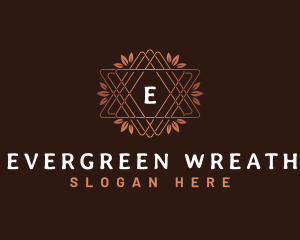 Luxury Plant Wreath  logo design