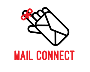 Mail Envelope Hand logo design