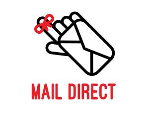 Mail Envelope Hand logo