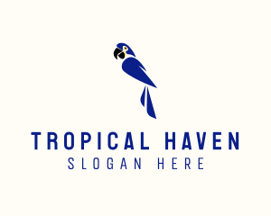 Tropical Parrot Macaw logo design