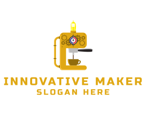 Steampunk Coffee Maker logo design