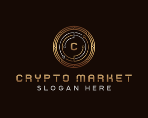 Cyber Digital Crypto logo design