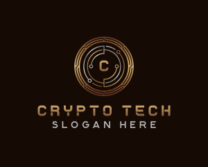 Cyber Digital Crypto logo design