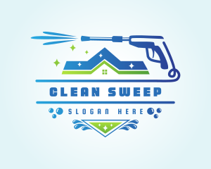 Pressure Washing Cleaning logo design