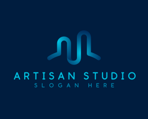 Business Studio Wave logo design