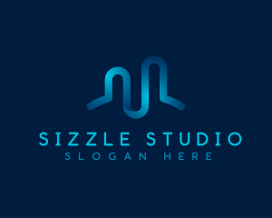 Business Studio Wave logo design