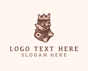 Medieval King Monarch  logo design