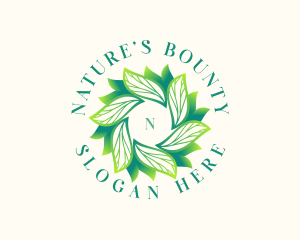 Leaves Nature Spa logo design