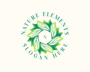 Leaves Nature Spa logo design