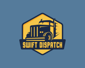 Truck Shipping Haulage logo design