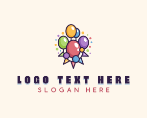 Balloons Party Flags logo