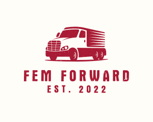 Logistic Forwarding Truck logo design