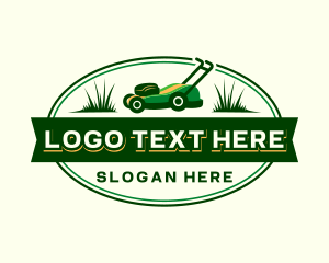 Lawn Mower Grass Cut logo