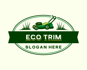 Lawn Mower Grass Cut logo design