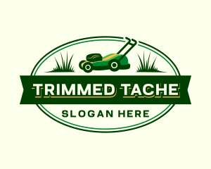 Lawn Mower Grass Cut logo design