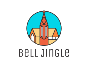 Colorful Cathedral Structure logo design