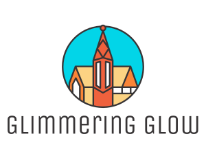 Colorful Cathedral Structure logo design