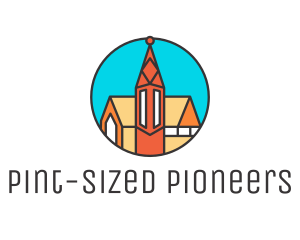 Colorful Cathedral Structure logo design