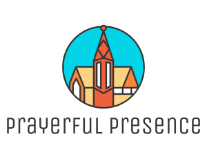 Colorful Cathedral Structure logo design