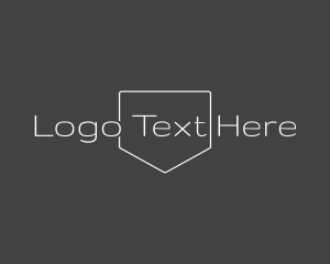 Simple Minimal Text Emblem  logo