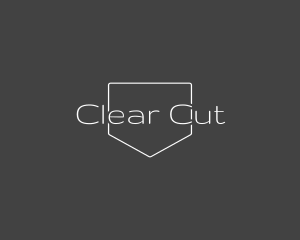 Simple Minimal Text Emblem  logo design