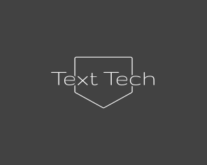 Simple Minimal Text Emblem  logo design