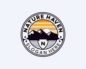 Nature Mountain Park logo design