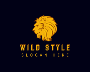 Wild Lion Mane logo design