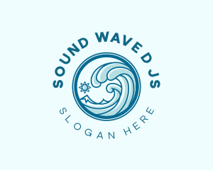 Sea Water Wave logo design