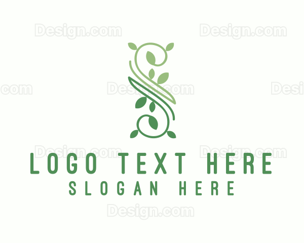 Natural Vine Letter S Logo