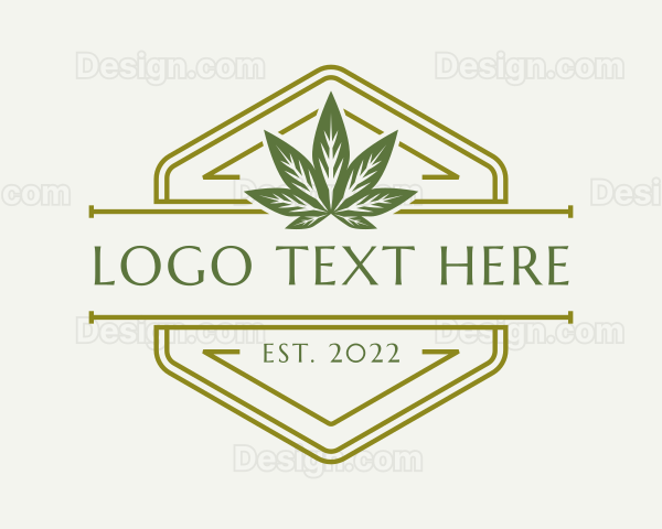 Hexagon Hemp Badge Logo