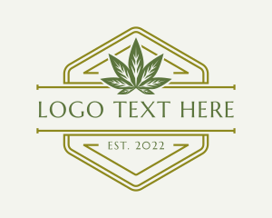 Hexagon Hemp Badge logo