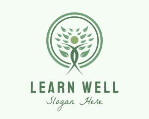 Natural Wellness Yoga logo design