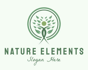 Natural Wellness Yoga logo design