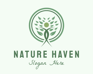 Natural Wellness Yoga logo design