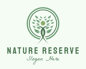 Natural Wellness Yoga logo design