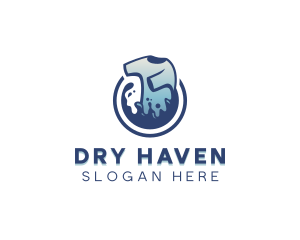 Detergent Laundry Cleaning logo design