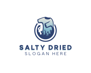 Detergent Laundry Cleaning logo design