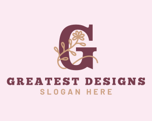 Wellness Flower Letter G logo design