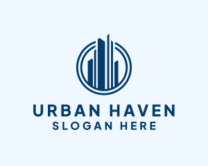 Urban Skyscraper Circle logo