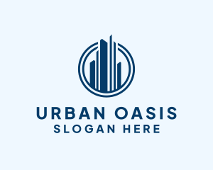 Urban Skyscraper Circle logo