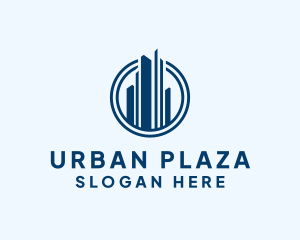 Urban Skyscraper Circle logo design