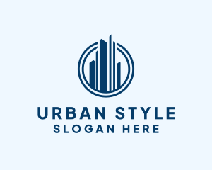 Urban Skyscraper Circle logo