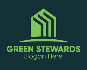 Green Home Realtor logo design