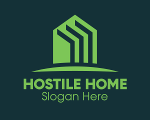 Green Home Realtor logo design