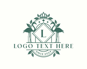 Luxury Crown Flamingo logo