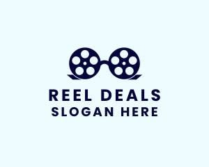 Glasses Film Reel logo design