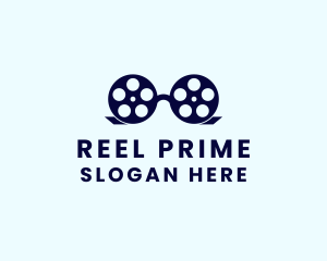 Glasses Film Reel logo design