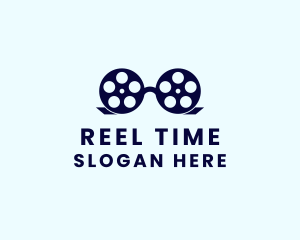 Glasses Film Reel logo design