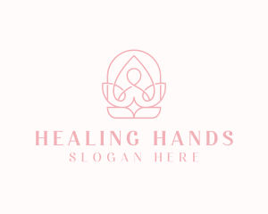 Lotus Healing Yoga logo design